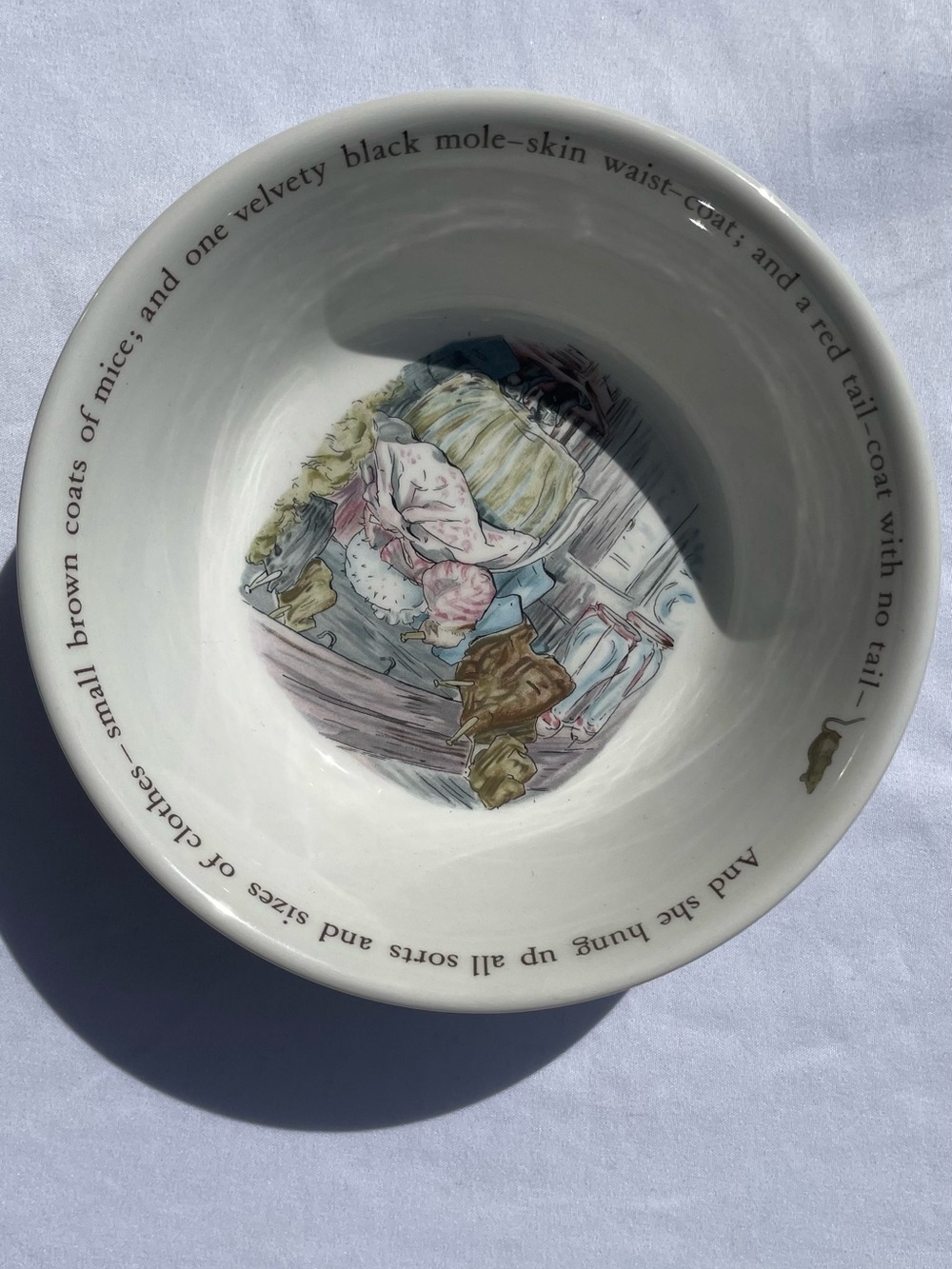 Vintage Wedgwood Peter Rabbit Mrs Tiggy Winkle Bowl Made In England